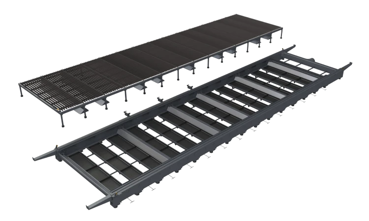Double-sided partition dust removal